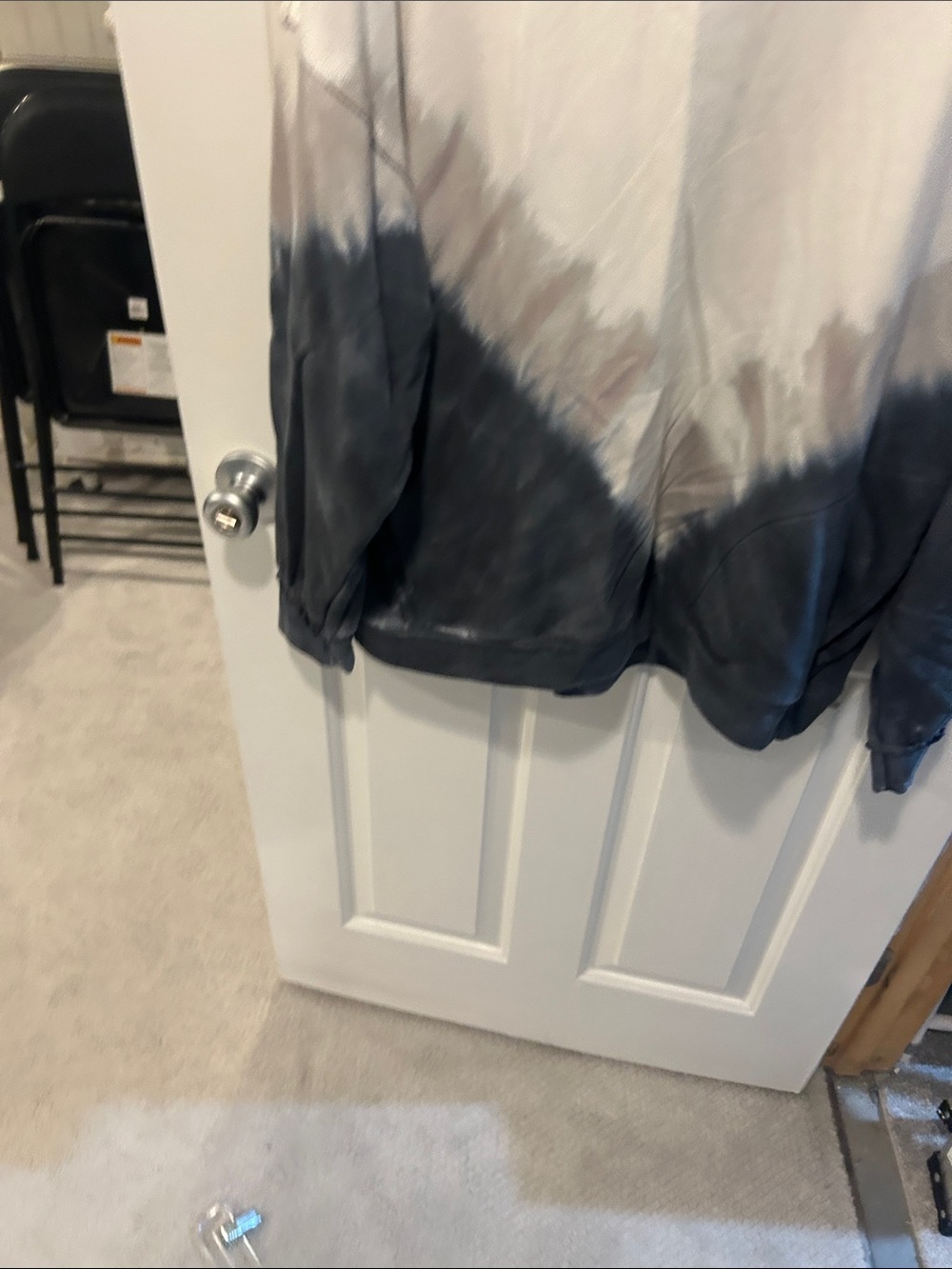 Free People Movement Metti Tie-Dye Ombre crew in Gray and Cream large